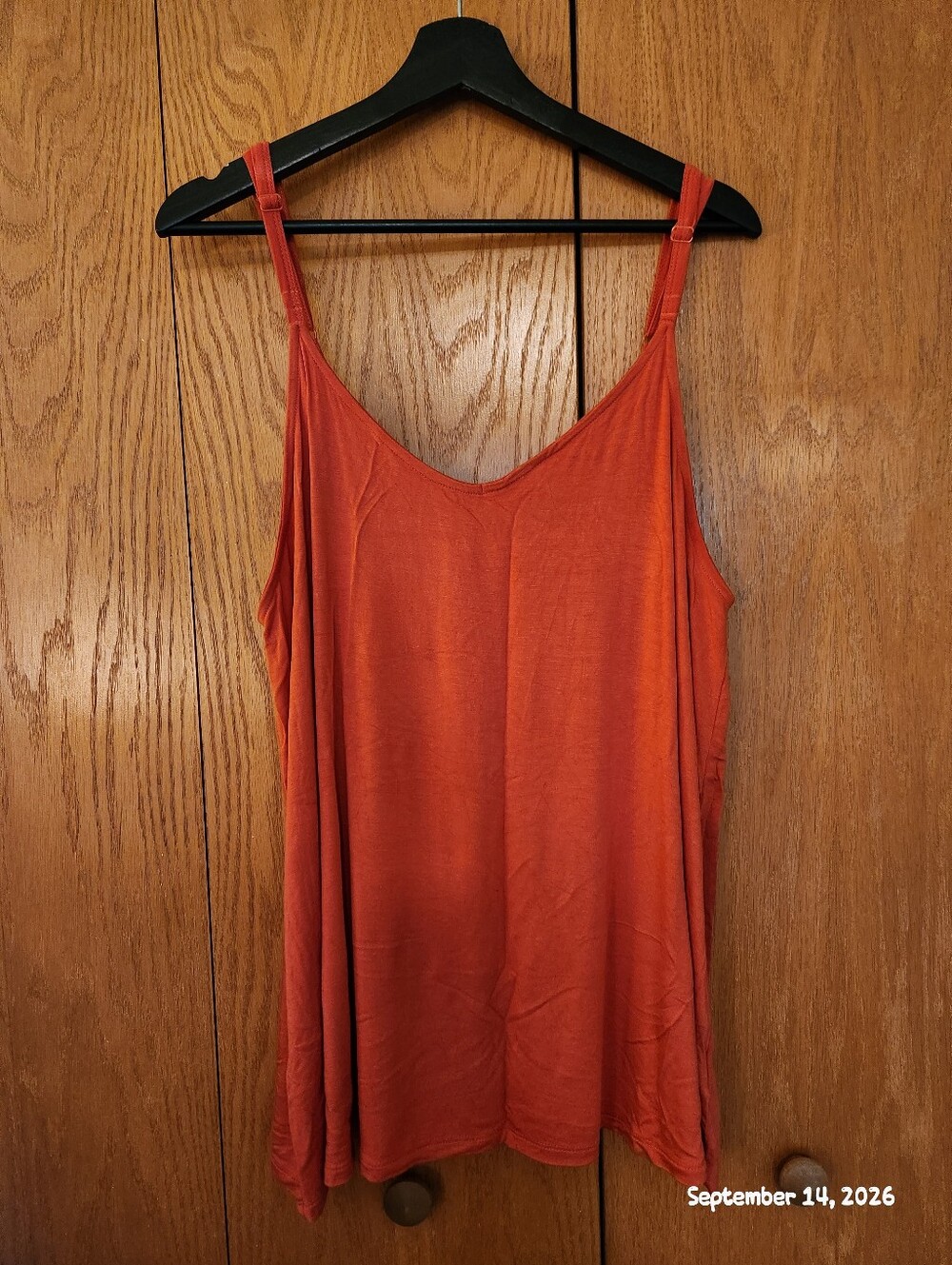 torrid Rust-Orange V-Neck Adjustable-Strap Camisole